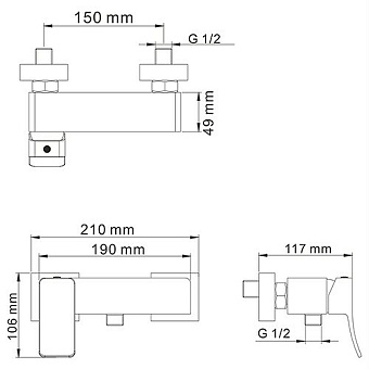 Смеситель для душа WASSERKRAFT Aller 1062 хром