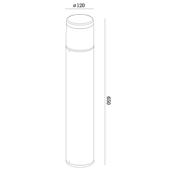 Светильник ландшафтный Mantra CHICAGO 8108 20Вт IP65 E27 темно-серый