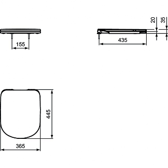 Сиденье для унитаза IDEAL STANDARD T679401 с микролифтом