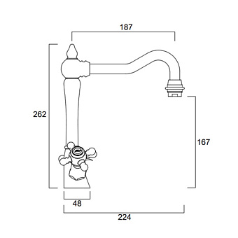 Смеситель для раковины SIMAS Б/С смесители VIBLMA cr хром