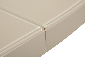 Кухонный стол раскладной AERO 120х120х73,5см закаленное стекло/сталь Cap Glass