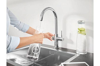 Смеситель для кухни GROHE Blue Professional 31607002 высокий излив хром