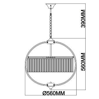 Люстра подвесная MW-light Гослар 498015705 300Вт 5 лампочек E14