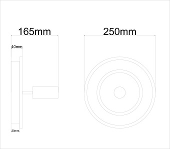 Спот Arte Lamp TOMMY A2607AP-20GO 20Вт 1 лампа LED