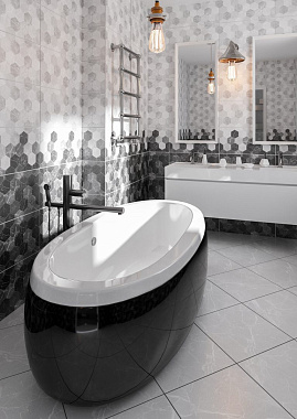 Декор BERYOZA CERAMICA Дайкири 260318 белый 30х60см 1,62кв.м.