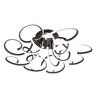 Светильник потолочный Eurosvet Rosca 90236/8 чёрный кофе Smart 230Вт LED