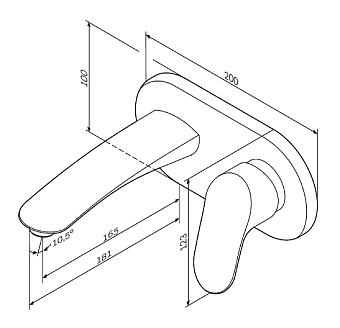 Смеситель для раковины AM-PM Like F8072200 хром