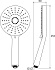 Ручной душ RAVAK Flat XXL 961.00 хром