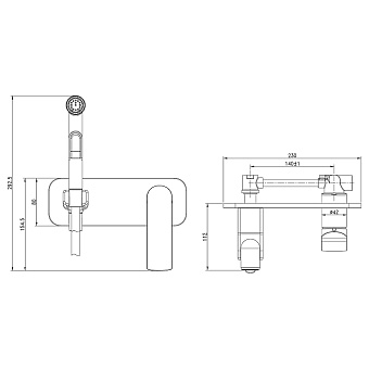 Гигиенический душ LEMARK Allegro LM5919CW белый/хром