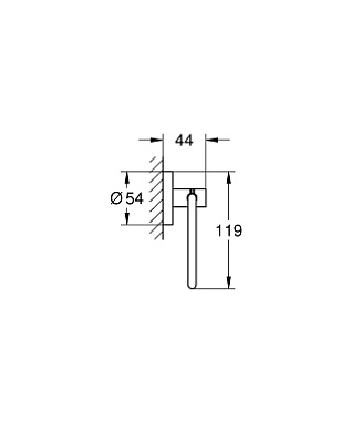 Держатель туалетной бумаги GROHE Essentials 40689001 хром