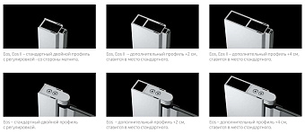 Душевая дверь RADAWAY Eos 13799461-01L 195х90см стекло прозрачное