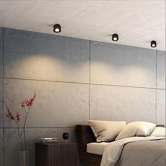 Светильник точечный накладной Loft It Tictac 10219 Black 3000K 7Вт LED