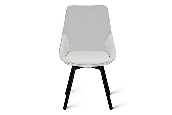 Кухонный стул поворотный AERO 50х59х87см велюр/сталь Pearl