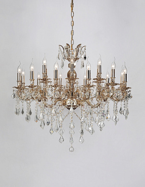 Люстра подвесная Lucia Tucci BARLETTA 122.12.6 coffe gold 1080Вт 18 лампочек E14