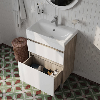 Тумба с раковиной IDDIS Zodiac ZOD6ABFi95K 37х59,2х87см