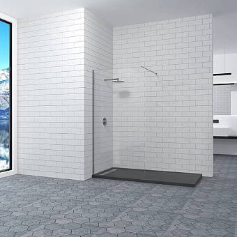 Угловое ограждение RGW Walk In WA-002 195х60см стекло прозрачное