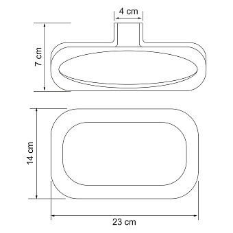 Полотенцедержатель WASSERKRAFT Kammel K-8300 K-8360 хром 23см