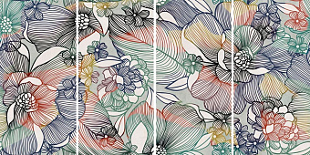 Декор ABK Wide & Style PF60001416 D+ CP SIXTIES LIGHT 240х120см 11,52кв.м.