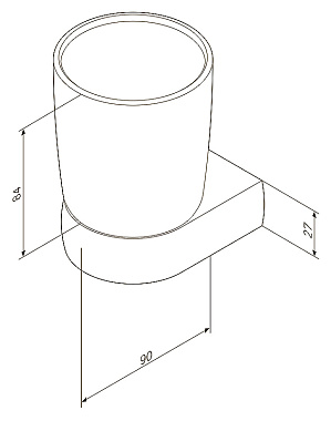 Стакан в ванную AM-PM Sensation A3034300 хром