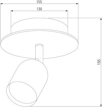 Светильник потолочный TK Lighting Top 3294 50Вт GU10