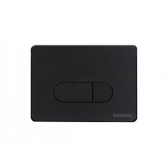 Комплект для установки подвесного унитаза BERGES NOVUM D5 с панелью смыва soft touch чёрная