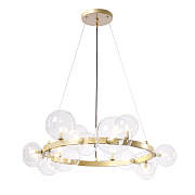 Люстра подвесная CRYSTAL LUX AGATA AGATA SP15 V2 GOLD/TRANSPARENTE 75Вт 15 лампочек G9
