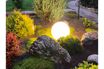 Светильник ландшафтный M3Light SPHERE_G 12572000 8Вт IP66 E27 белый