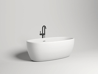 Ванна каменная SALINI LUCE 100121M S-Stone матовая 170х85см отдельностоящая