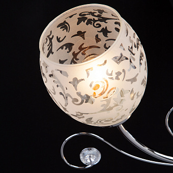 Люстра потолочная Eurosvet Roksana 9677/3 хром 60Вт 3 лампочек E27