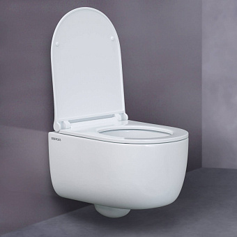 Унитаз подвесной BERGES EGO 082111 безободковый с микролифтом
