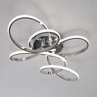 Светильник потолочный Eurosvet Shaft 90127/2 хром 128Вт LED