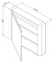 Шкаф зеркальный AM-PM Sensation M30MCL0801TF 15х80х70см