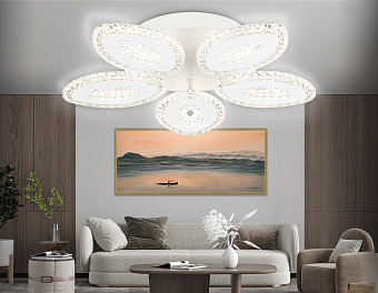 Люстра потолочная Ambrella ACRYLICA Original FA4015 76Вт 5 лампочек LED