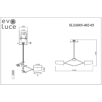 Светильник потолочный Evoluce VALLE SLE6005-402-05 50Вт LED