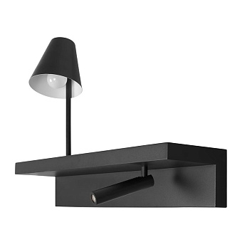 Светильник настенный Loft It Shelf 10216/2W Black 43Вт E27