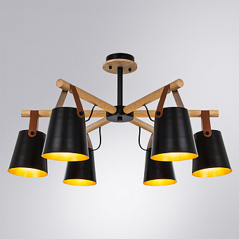 Люстра потолочная Arte Lamp THOMAS A7032PL-6BK 60Вт 6 лампочек E27