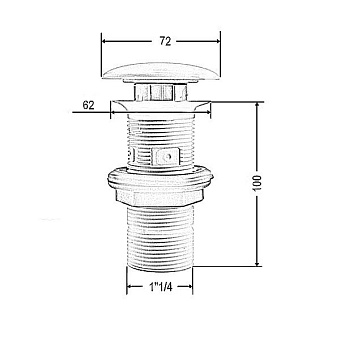 Донный клапан ArtCeram ACA038 38 00