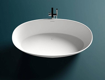 Ванна каменная SALINI ALDA 101922MRF S-Stone матовая 170х80см отдельностоящая