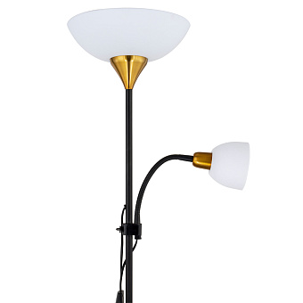 Торшер Arte Lamp DUETTO A9569PN-2BK 85Вт E27 2 плафонов