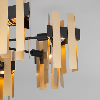 Люстра потолочная Eurosvet Spada 70116/8 черный 60Вт 8 лампочек E14