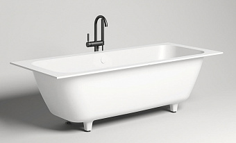 Ванна каменная SALINI ORLANDO 103211G S-Sense глянцевая 191,1х80см отдельностоящая