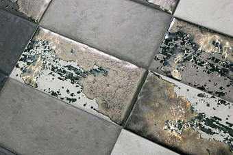 Декор KERAMA MARAZZI Граффити TG\B04\19066 металл серый 20х9,9см 0,752кв.м.