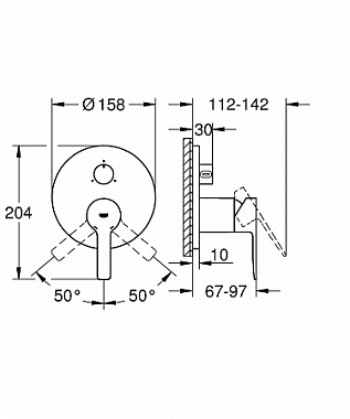 Смеситель для душа GROHE Lineare New 24095DC1 Суперсталь