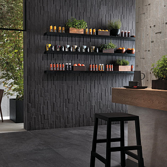 Керамическая мозаика Atlas Concord Италия Klif AN7N Dark Brick 3D 28х55см 0,62кв.м.