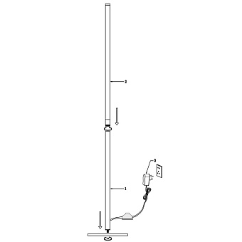 Торшер Maytoni Ray Z012FL-L18B3K 18Вт LED