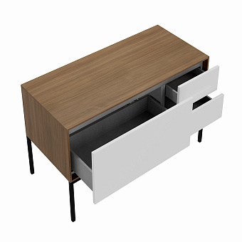 Тумба под раковину подвесная KERAMA MARAZZI Atollo AT.110.WHT.M 50х110х40,4см