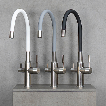 Смеситель для кухни LEMARK Expert LM5083S-Gray серый/сталь