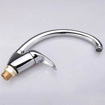 Смеситель для кухни Maxonor MN4103-2 поворотный излив хром