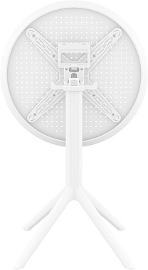 Стол раскладной Siesta Contract Sky Folding 60х60х74см пластик/сталь белый