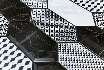 Настенная плитка KERAMA MARAZZI Келуш 35009 грань белый глянцевый 14х34см 0,709кв.м. глянцевая